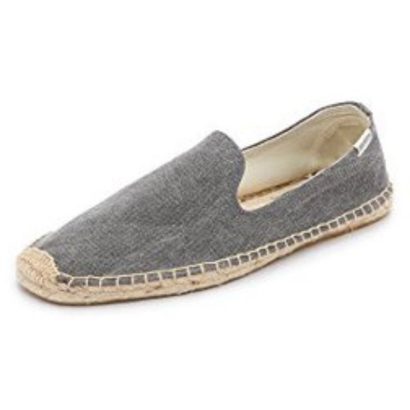 SOLUDOS Men's Grey Canvas Slip On Shoes - Picture 3 of 3